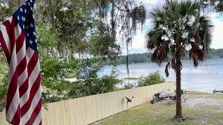 FenceForFlorida was live! On The Lake Building 6ft high wood fence