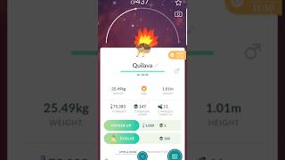 Transferring a shiny Quilava in Pokemon GO