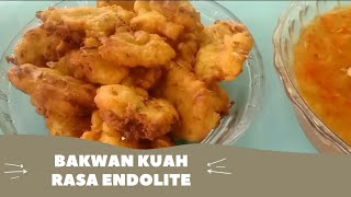 How to make bakwan, served with gravy so delicious ||Membuat bakwan, disajikan dengan kuah