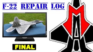 F-22 Repair Log - FINAL - Nose Repair & Paint - Foam Plane Repair