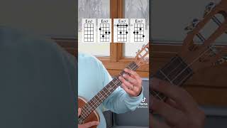 Variations of the Em7 chord on the baritone ukulele.