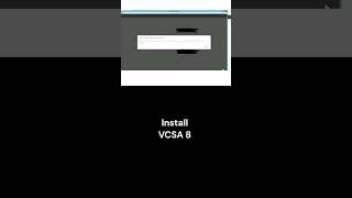 Fresh install of VMware vCenter Server Appliance (VCSA) version 8 - walkthrough #shorts