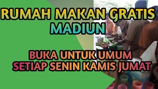 Rumah Makan Gratis Madiun buka Setiap Senin Kamis Jumat di Kota Madiun