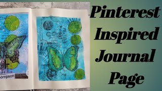 Pinterest Inspired/ Creating An Art Journal Page Layout/ Mixed Media #2