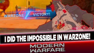 I DID THE IMPOSSIBLE IN WARZONE (COD:BATTLE ROYALE)