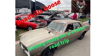 Roadkills Goose 1972 Ford Mavrick. Trying to get it ready to pick up the vice grip garage ramp truck