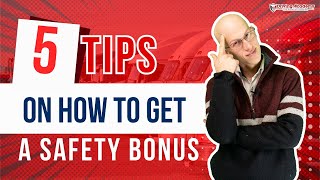 How To Receive A Safety Bonus As a Truck Driver!