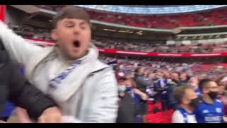 LCFC vs Chelsea after match celebrations from behind the goal | FA Cup 2021