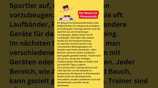 der Besuch im Fitnessstudio #deutschlernen #germanlessons #lernedeutsch #learngerman #foryou