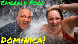 Swimming in Emerald Pool, Dominica! November 2021