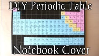 DIY: Periodic Table on Notebook for Chemistry Class - Back To School