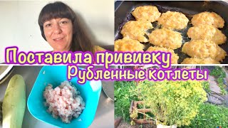 Поставила прививку😷РУБЛЕННЫЕ КОТЛЕТЫ из куриного филе🍗ЧТО НА ОГОРОДЕ🌿