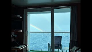 Double rainbow at sea