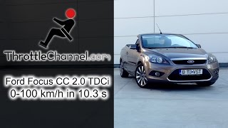 Ford Focus CC 2.0 TDCi acceleration - ThrottleChannel.com