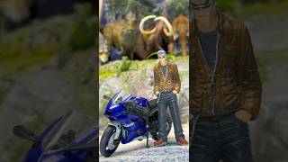 ⚰️Mafia (4) With Yamaha YZF-R1 (1:18) #shorts #trending #model