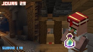 J29⛏️Minage Intensif & lvl up de mes villageois |