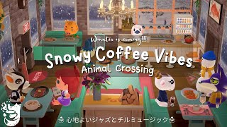 Snowy Coffee Vibes ☃️☕ Animal Crossing New Horizons: Cafe Jazz Music | Chill w/ Cute Villagers❤️