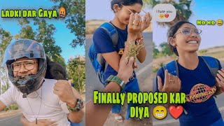 Finally propose kar Diya ❤️😁 ||Bike ka speed dekhkar ladki dar Gaya 🤬👀 #dailyvlog #girls #janu