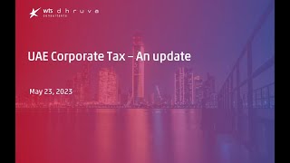 UAE Corporate Tax - An Update