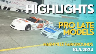 HIGHLIGHTS: Pro Late Models at Nashville Fairgrounds Speedway 10.5.24