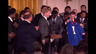 1987 Super Bowl Champion New York Giants @ The White House