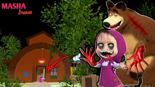 MASHA Zombie & Wild BEAR 😱 | SAKURA School Simulator Horror Drama 👺