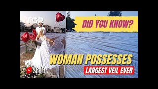 Woman With The Longest Wedding Veil | Amazing Fact | #ShortVideo 138