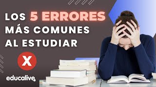 Los 5 ERRORES más COMUNES al ESTUDIAR ❌