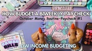 HOW TO BUDGET your BIWEEKLY PAYCHECK | BEGINNER GUIDE | Money Routine | CASH STUFFING | LOW INCOME