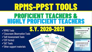 RPMS TOOLS FOR PROFICENT TEACHERS AND HIGHLY PROFICIENT TEACHERS SY 2020-2021