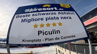 Pista Nera Piculin - Plan de Corones Kronplatz - Pendenza Max .78% Gradient. Le più belle piste nere