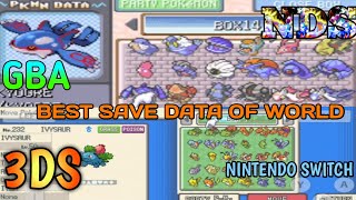 BEST SAVE DATA FOR GBA NDS 3DS NINTENDO SWITCH 😃😃|POKE GAMING HINDI