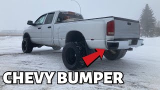 Putting a CHEVY STEP BUMPER on a CUMMINS 3RD GEN