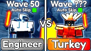 IS TURKEY HERDER BETTER THAN ENGINEER?! (Toilet Tower Defense)