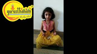 Prayer to the Almighty by Aniya Vajragiri , Proud parents Mrs Nandini Devraj