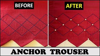 ANCHOR THREAD Trouser Design With PEARLS || Trending 2022