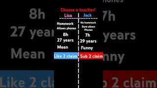 Choose a teacher #meme #roblox #funny #choose #teacher