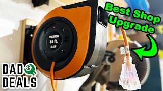 Every Garage Workshop Needs This! | VEVOR Cord Reel Tool Review | Dad Deals