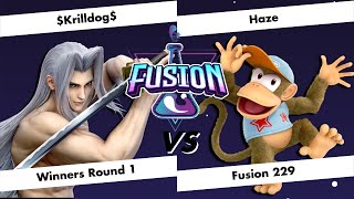 Fusion # 229 - $Krilldog$ (Sephiroth) vs Haze (Diddy Kong) - Winners Round 1