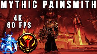 [4K 60FPS] KYRIAN Fury Warrior MYTHIC PAINSMITH 9.5K DPS - WoW Shadowlands 9.1.5