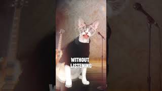 Kitty Karaoke: Sound of Silence #shorts