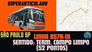 Ônibus São Paulo Brasil  - Linha 857R-10 Aclimação - Terminal Campo Limpo