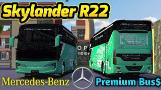 Bussid New Mod Skylander R-22 Mercedes-Benz Premium Bus Mod Review For Bus Simulator Indonesia || bd