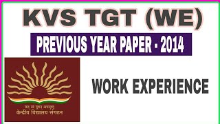 KVS TGT PREVIOUS PAPER 2014 || KVS TGT(WE) Electronic Previous Year MCQs With Solution