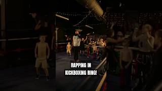 rapping in a kickboxing ring 💯 #rap #kickboxing