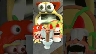 Pop Skibidi Toilets and Pizza Tower Nextbot Gmod! Pop Skibidi Toilets in the backrooms! #shorts