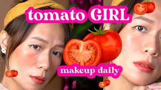 GRWM: 🍅TOMATO GIRL MAKEUP LOOK UNTUK PEMULA TANPA BASE MAKEUP(ON ASIAN SKIN)