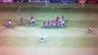 Freekick beckham vs spain