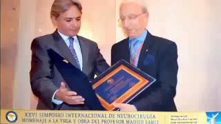 The Colombian Association of Neurosurgery Awards Prof. Samii an Honorary Golden Medal