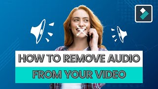 How to Remove Sound (Audio) from a Video in Filmora X 2021.